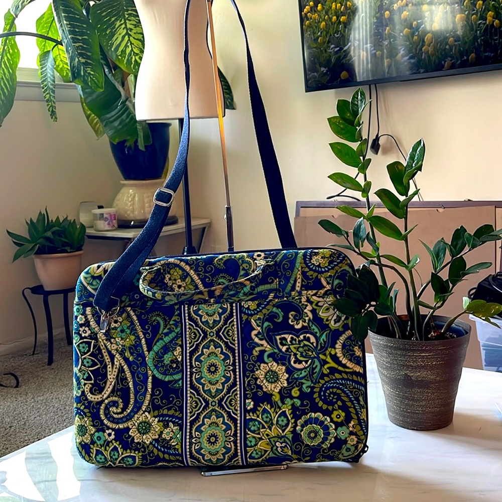 Vera Bradley Green and Blue Tablet Sleeve
